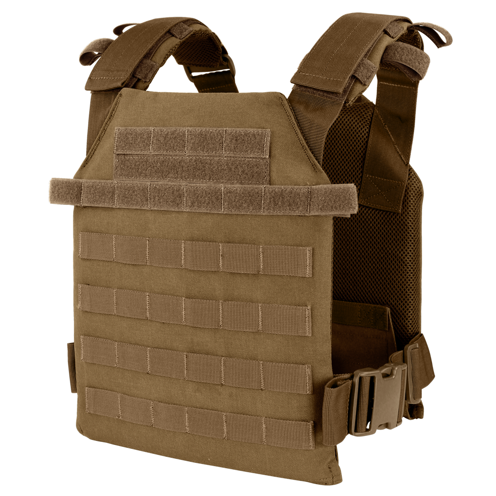 Gilet porte-plaques Condor Sentry réglable de 81 à 137 cm boucles à dégagement rapide