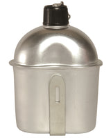 Gourde type US en aluminium 850 ml avec quart et bouchon bakélite, lot de 6