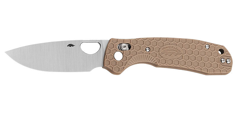 Couteau pliant Honey Badger Large Crossbolt acier 8Cr13MoV lame 84 mm