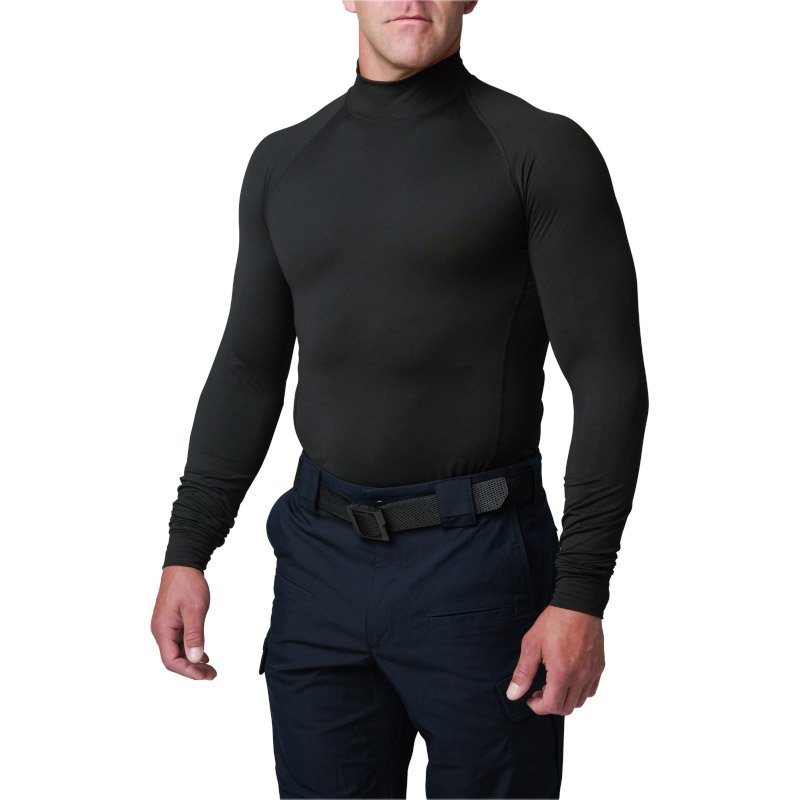 Haut Mock Neck 5.11 Tactical en jersey 87 % polyester 13 % élasthanne manches longues