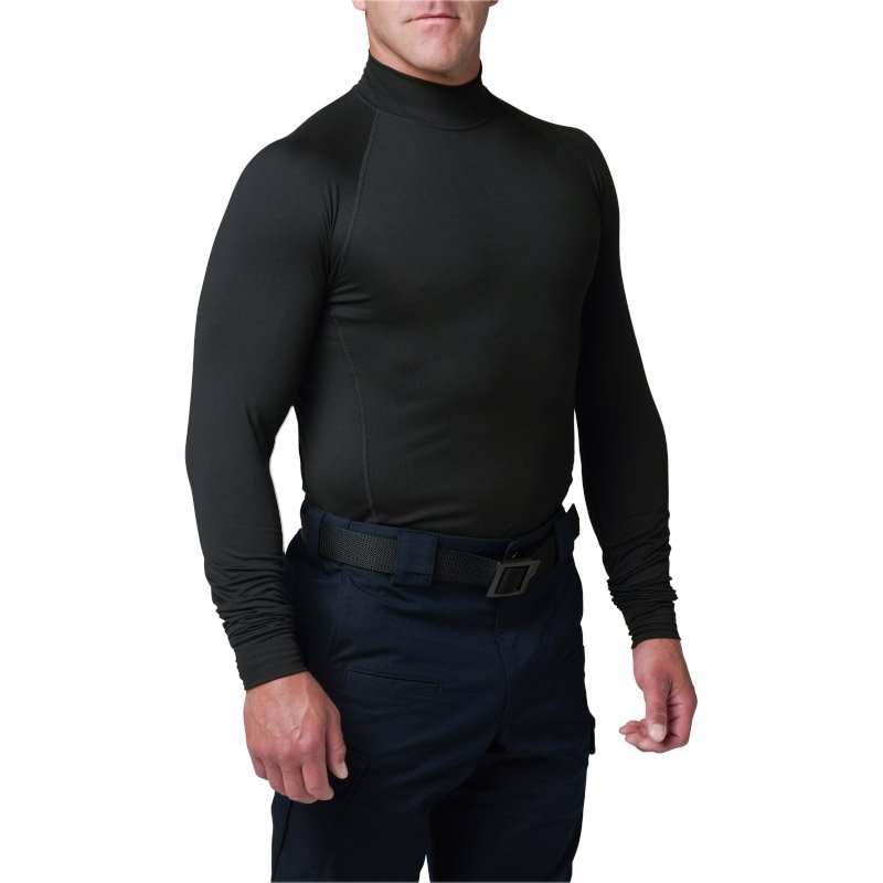 Haut Mock Neck 5.11 Tactical en jersey 87 % polyester 13 % élasthanne manches longues