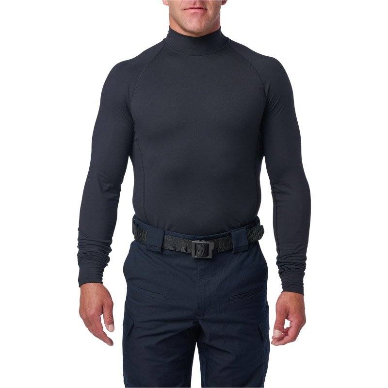 Haut Mock Neck 5.11 Tactical en jersey 87 % polyester 13 % élasthanne manches longues