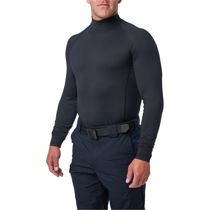 Haut Mock Neck 5.11 Tactical en jersey 87 % polyester 13 % élasthanne manches longues