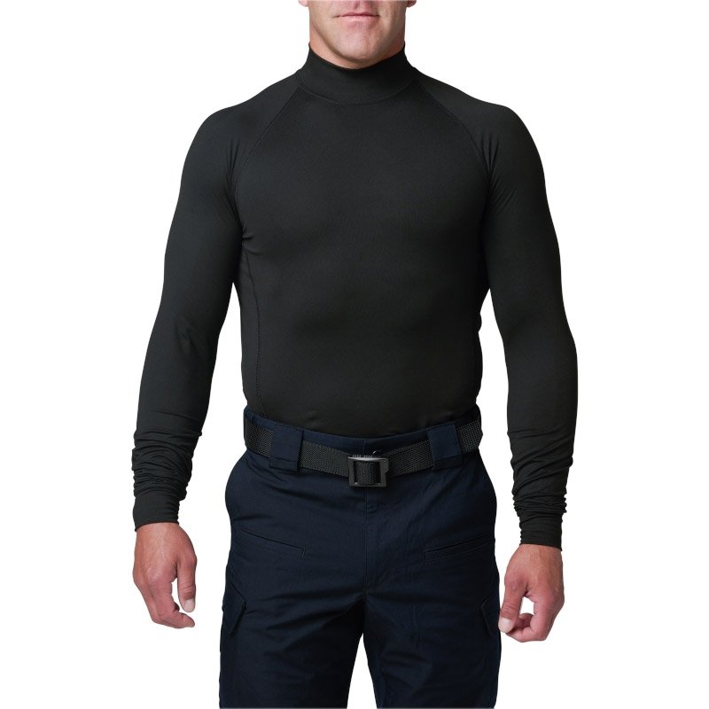 Haut Mock Neck 5.11 Tactical en jersey 87 % polyester 13 % élasthanne manches longues
