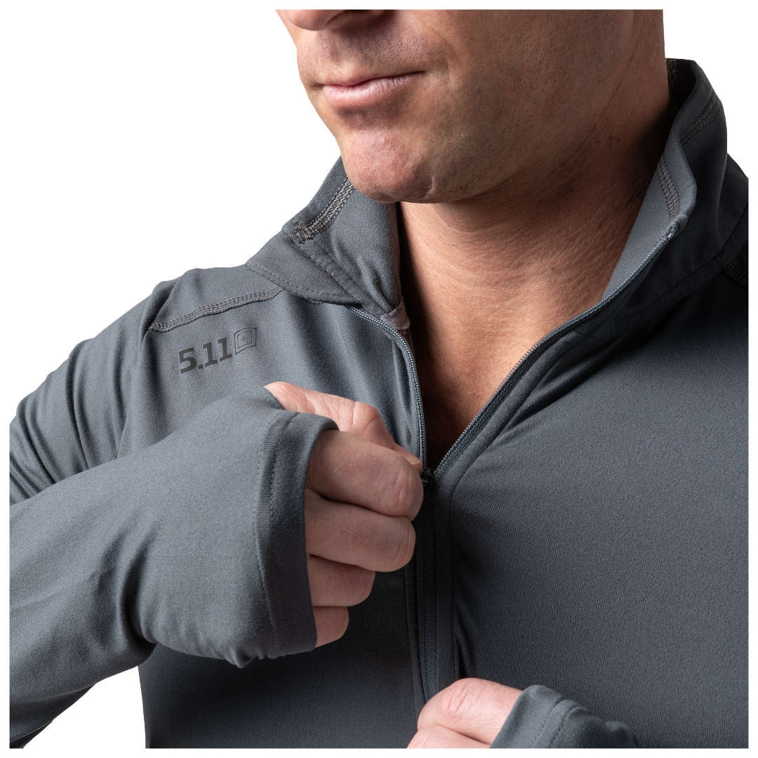 Haut thermique PT-R Catalyst Pro 5.11 Tactical col à glissière passe-pouces intégrés