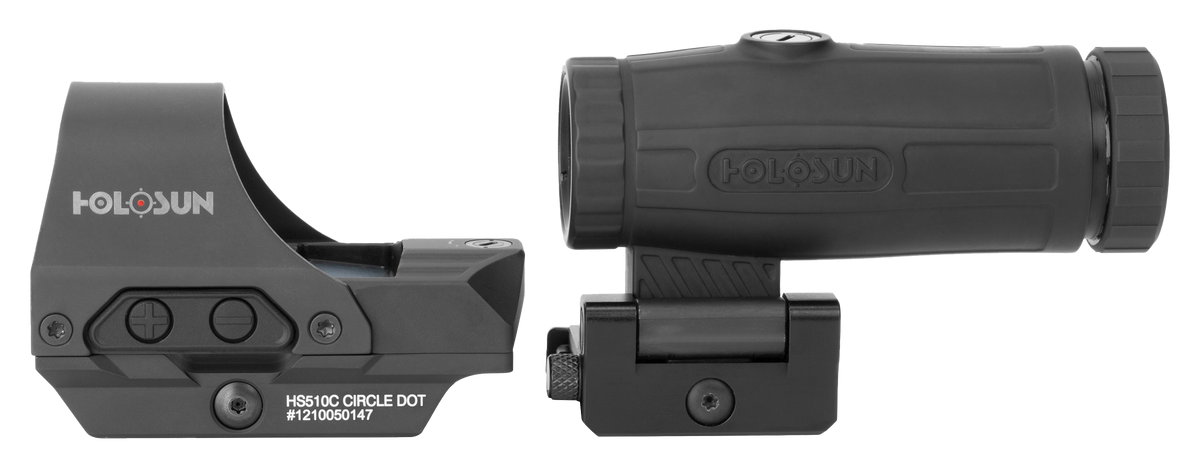 Holosun Pack Reflex 510C + Magnifier HM3X 140 g pour l'acquisition rapide