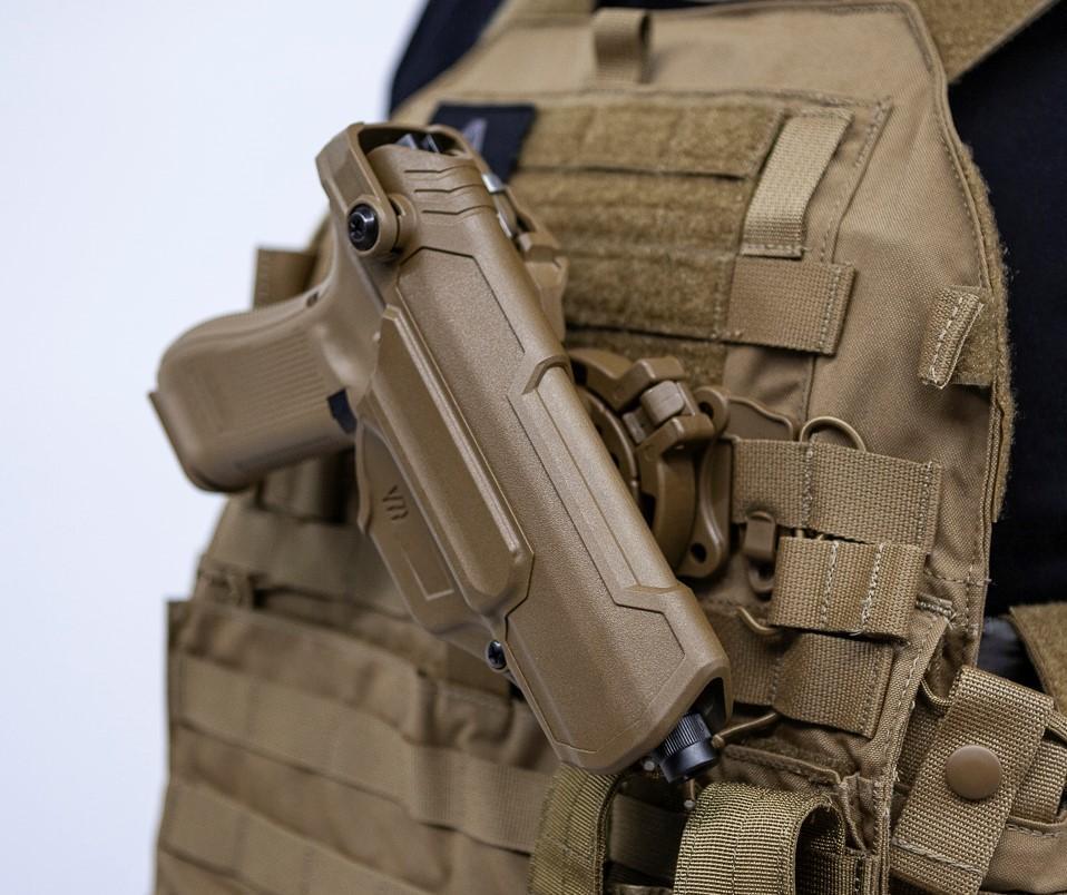 Holster Blackhawk T-Series L3D LB GTL51 Kit Armée Française pour Glock 17 Gen5 FR avec lampe Glock