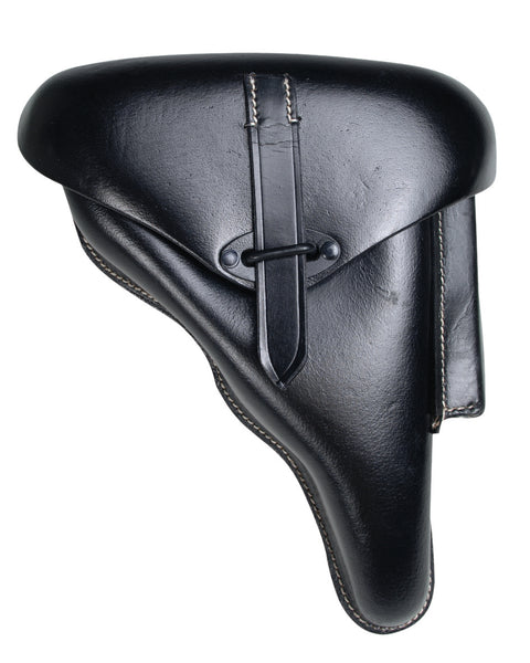Holster à port apparent Mil-Tec P38 en cuir de buffle avec coque rigide moulée