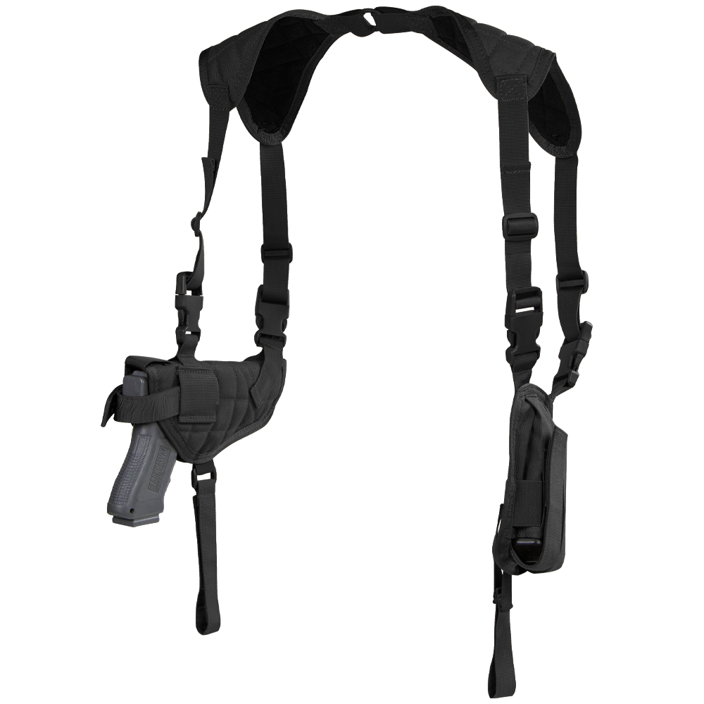 Holster d'épaule Condor Universal ambidextre harnais matelassé deux porte-chargeurs