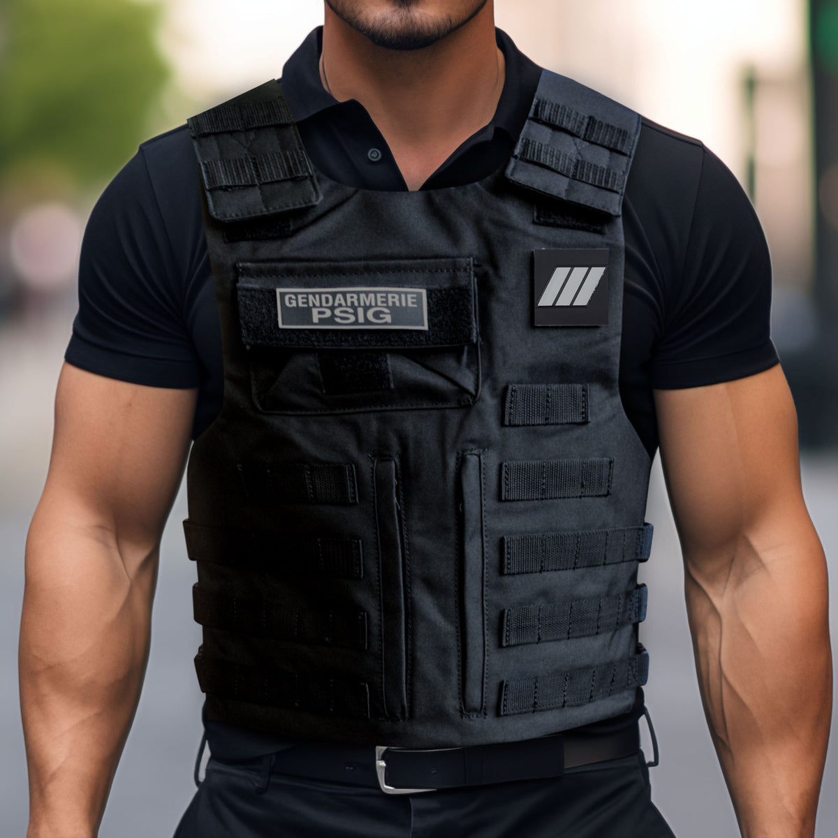 Housse de gilet pare-balles Patrol Equipement MOLLE en polyester 600D enduit PVC