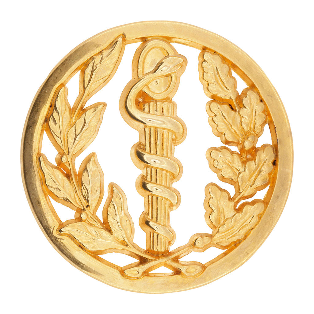 Insigne de béret du Service de santé des armées Boussemart en zamac injecté gravé