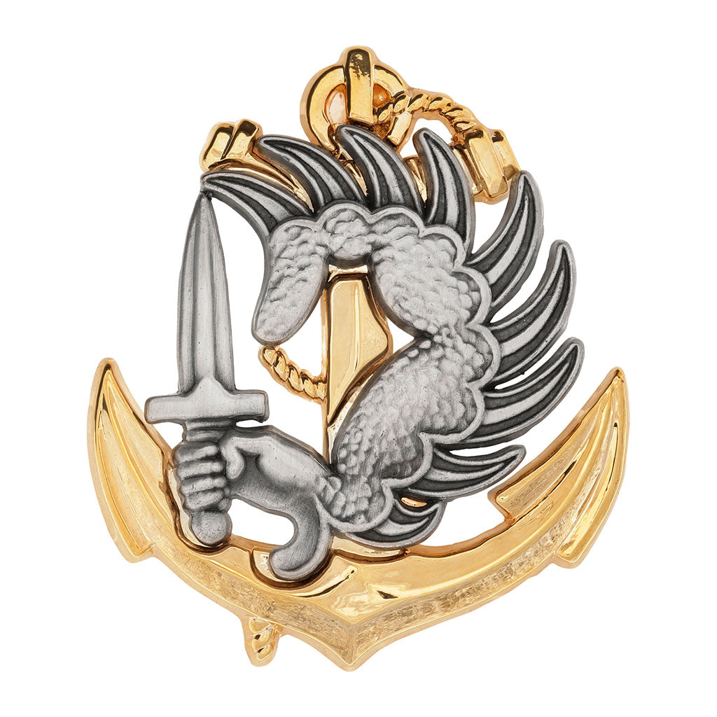 Insigne de béret parachutiste colonial Boussemart en zamac injecté gravure 2D ou 3D