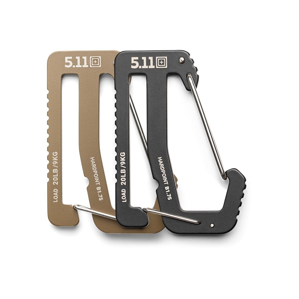 Kit Hardpoint six mousquetons 5.11 Tactical acier boîte de présentation