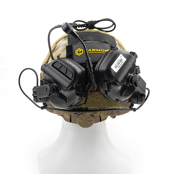 Kit de fixation Earmor M19C pour casques de communication M31 et M32 sur rails ARC