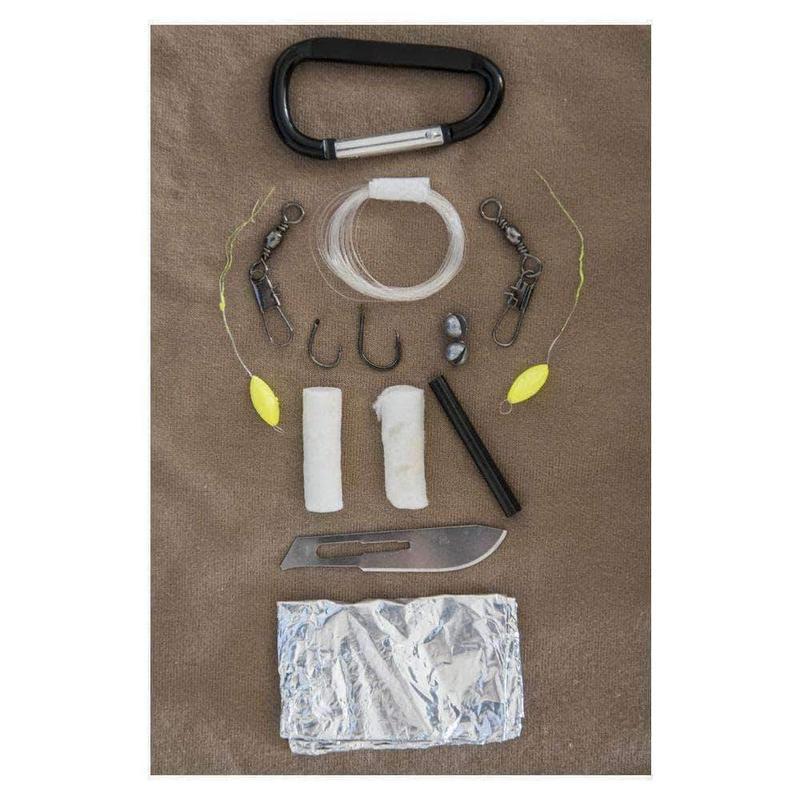 Kit de survie Mil-Tec compact avec 3 m de paracord polyester et accessoires de survie