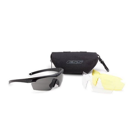 Kit lunettes de protection balistique ESS Crosshair 3LS à trois écrans interchangeables
