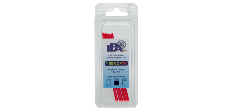 LPA Fibre optique dia 1.5mm long 100mm 10 g en organe de remplacement sur queue d'aronde