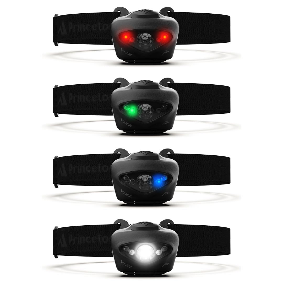 Lampe frontale Princeton Tec Vizz 550 RGB MPLS 550 lumens portée 95 m pour 92 g
