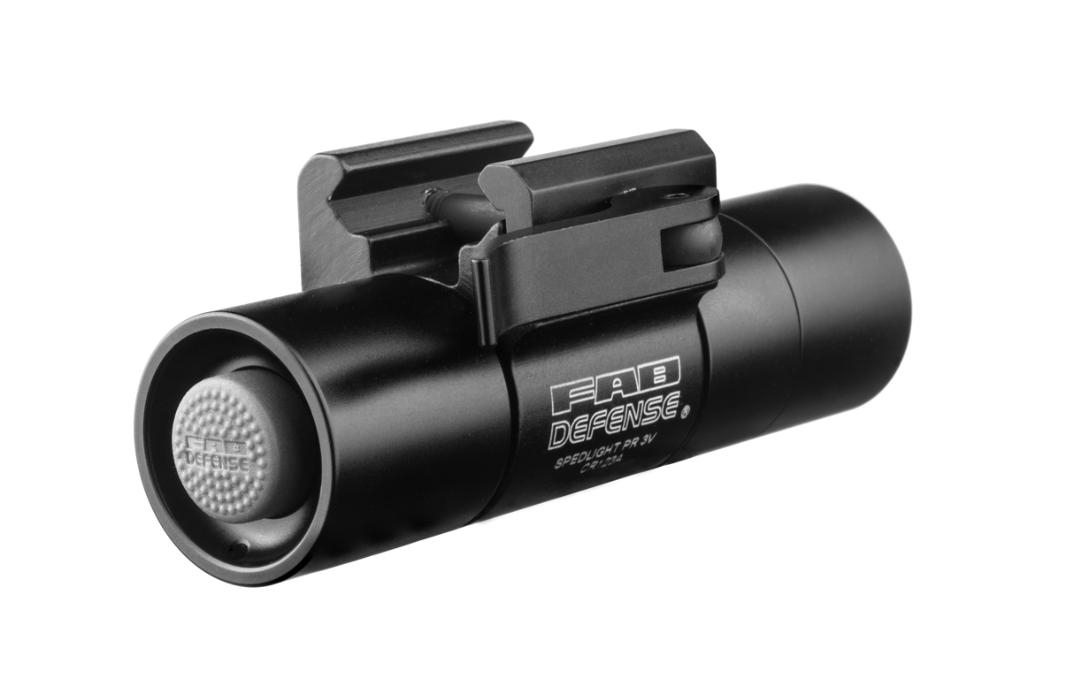 Lampe tactique pour arme FAB Defense PR-3 G2 1 pouce à fixation Picatinny rapide intégrée