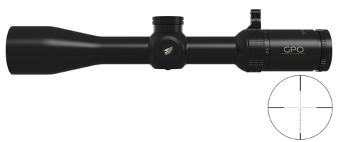 Lunette GPO Spectra 4X 2,5-10x44i grossissement 2,5-10 x 44 mm champ 16,2 m - 4,1 m à 100 mètres