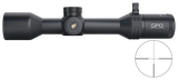 Lunette GPO Spectra 8X - 1,6-13x44 grossissement 1,6-13 x 44 mm champ 25,6 m – 3,2 m à 100 mètres