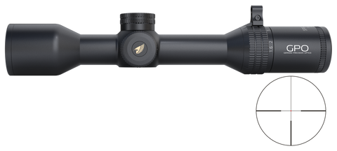 Lunette GPO Spectra 8X - 1,6-13x44 grossissement 1,6-13 x 44 mm champ 25,6 m – 3,2 m à 100 mètres