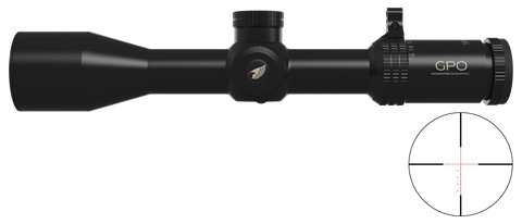 Lunette GPO Spectra 8X 2-16x44 grossissement 2-16 x 44 mm champ 19,4 m - 2,4 m à 100 mètres