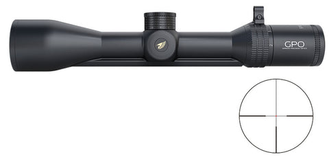 Lunette rail GPO Spectra 6X 2-12x50 grossissement 2-12 x 50 mm champ 21 m - 3,5 m à 100 mètres
