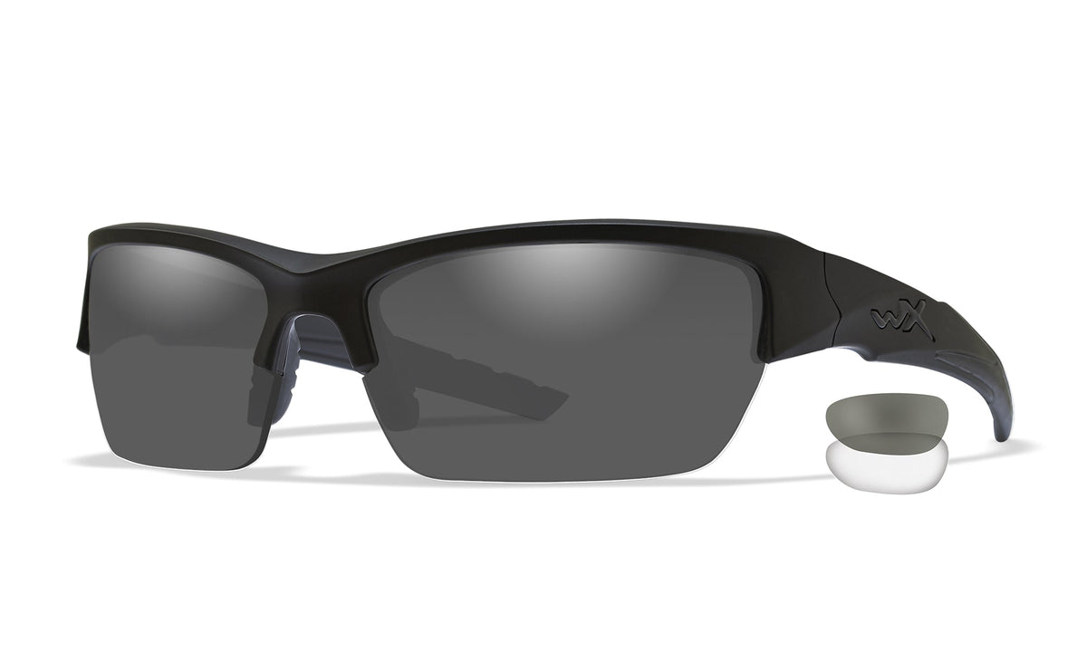 Lunettes balistiques WX Valor MIL-PRF-32432A kit 2 écrans interchangeables anti-buée noir mat