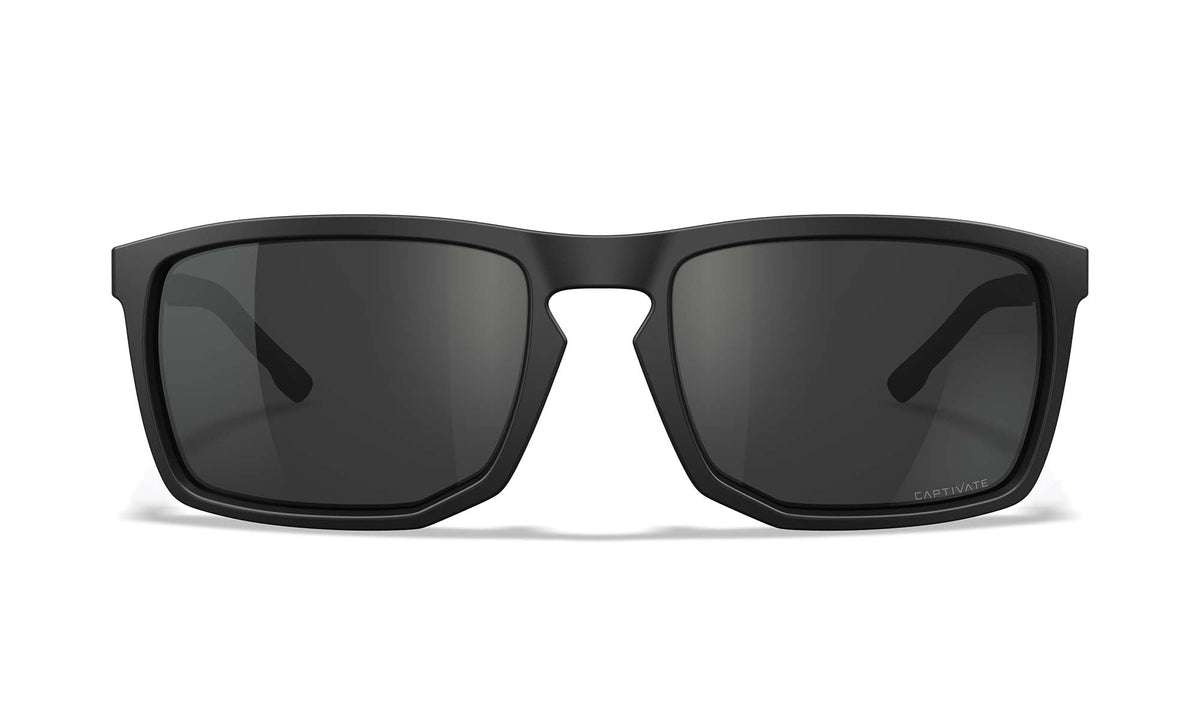 Lunettes de protection Wiley X WX Axe ANSI Z87.1 verres polarisés Captivate noir mat