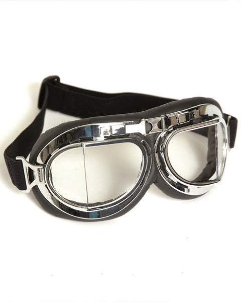 Lunettes de protection type RAF Mil-Tec monture ABS verres inclinés bandeau élastique