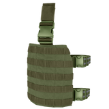 Plateforme de cuisse Condor Drop Leg cinq rangées MOLLE sangles anti-glisse
