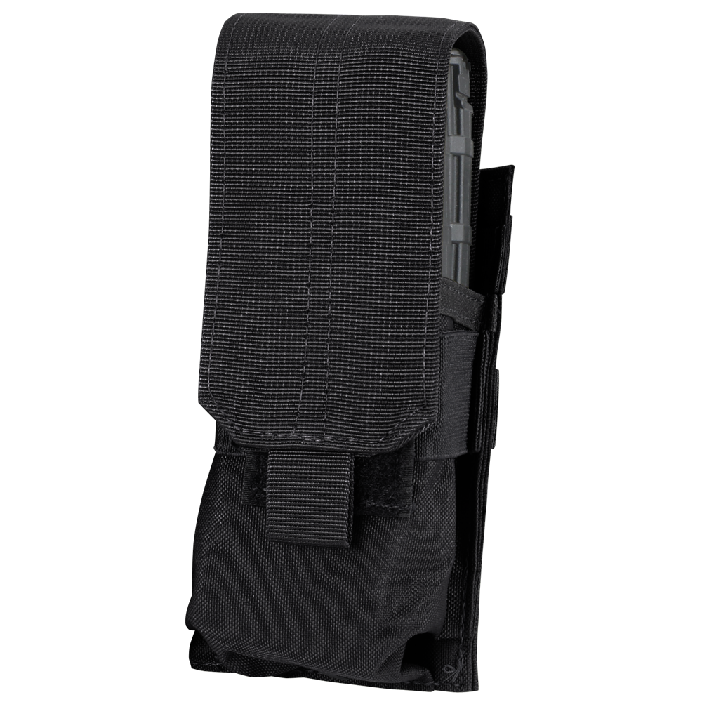 Porte-chargeur Condor Single M4 deux chargeurs rabat amovible et bride élastique