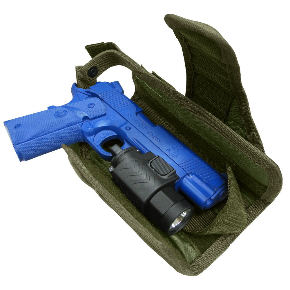 Holster Condor VT à montage vertical MOLLE canon jusqu'à 127 mm lampe admise