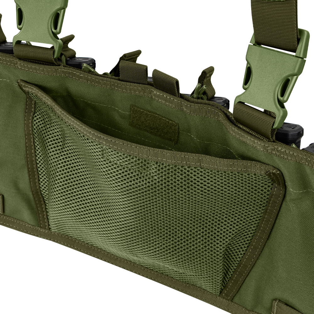 Gilet chest rig Condor Rapid Assault six porte-chargeurs ouverts à bride