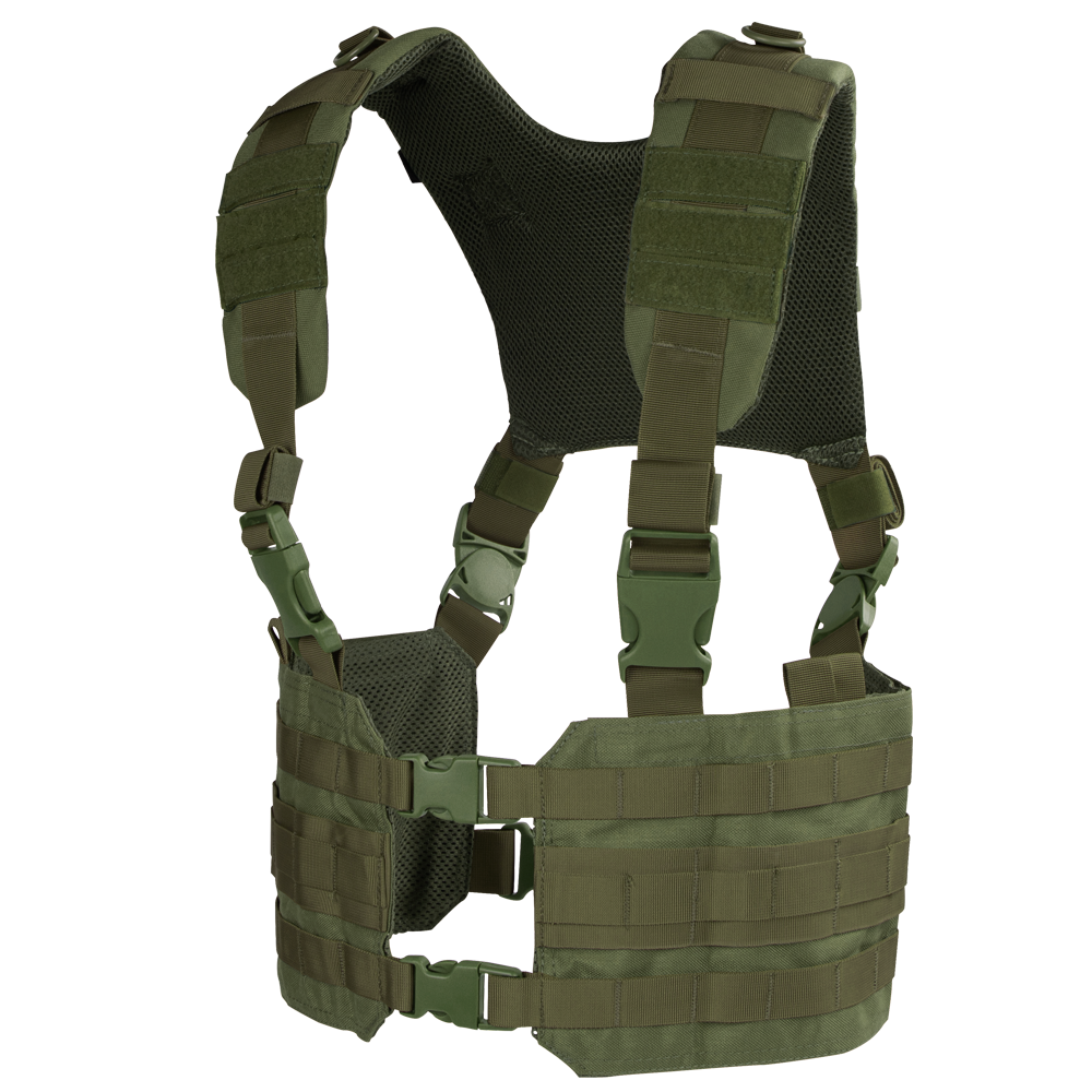 Gilet chest rig Condor Ronin harnais en H rembourré ouverture à dégagement rapide