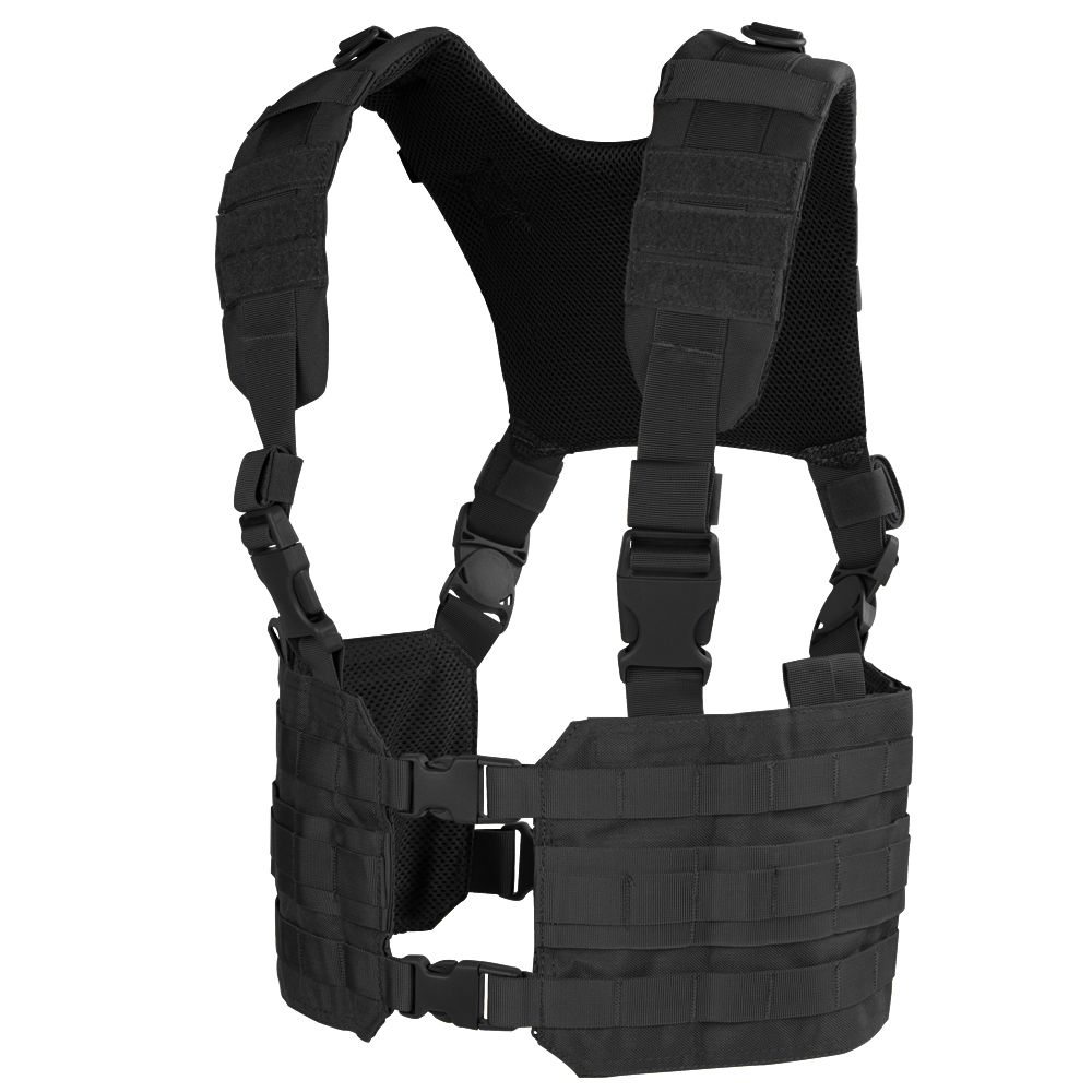 Gilet chest rig Condor Ronin harnais en H rembourré ouverture à dégagement rapide