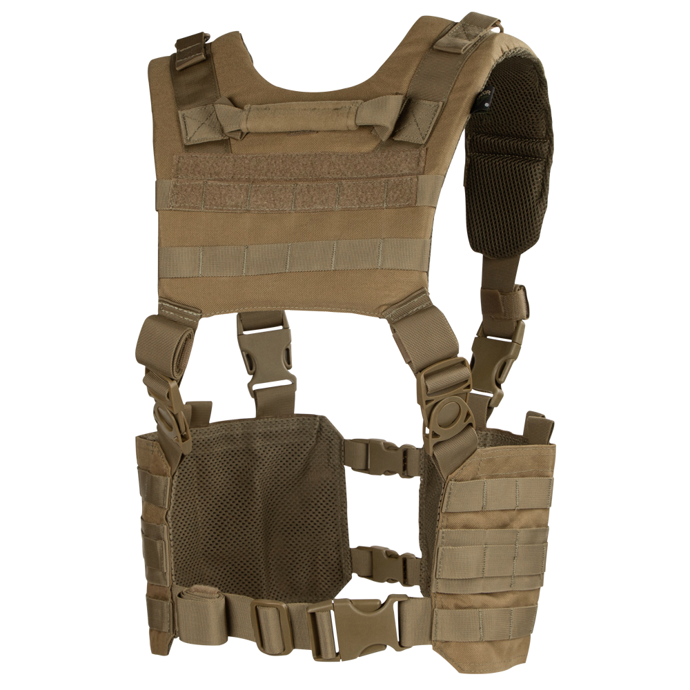 Gilet chest rig Condor Ronin harnais en H rembourré ouverture à dégagement rapide
