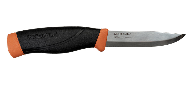 Couteau à lame fixe Morakniv Companion HeavyDuty lame 104 mm épaisse 3,2 mm acier 12C27