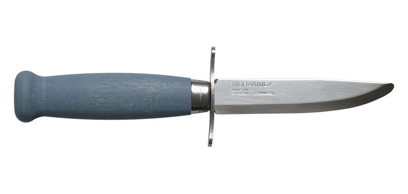 Couteau à lame fixe Morakniv Scout 39 Safe bout arrondi manche bouleau étui cuir 87 mm