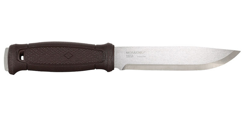 Couteau à lame fixe Morakniv Garberg Grand lame 142 mm soie pleine étui cuir acier 14C28N