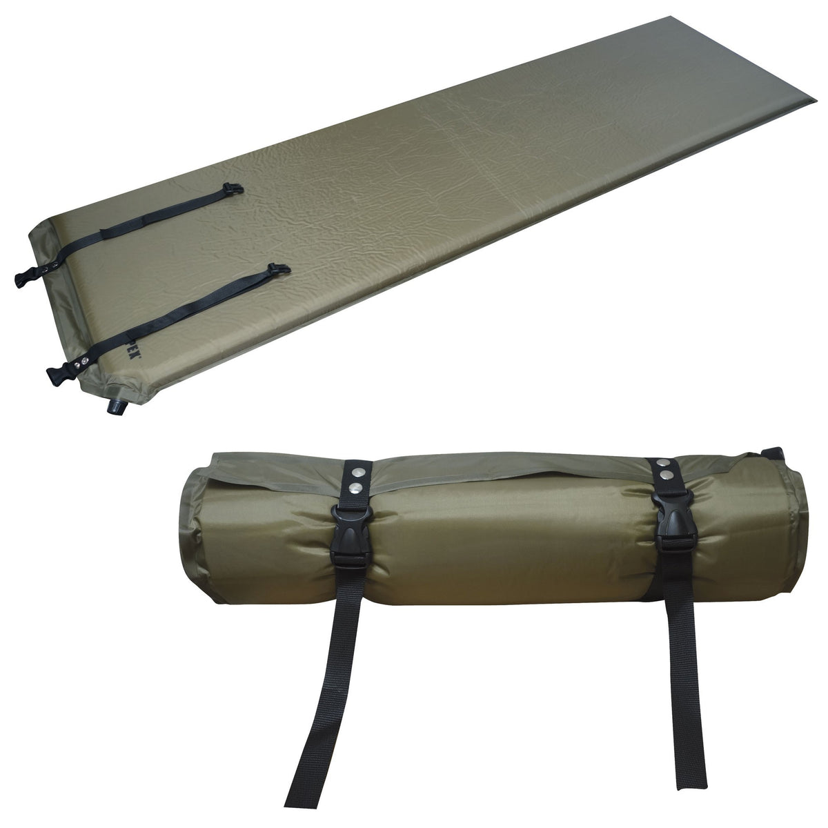 Matelas auto-gonflant OPEX 3 cm en polyester 190T enduit PVC mousse PU 185 x 50 cm
