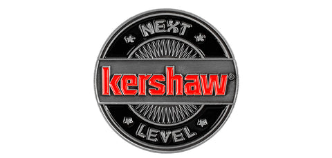Médaille Kershaw Next Level en alliage de zinc 4,4 cm finition nickel vieilli