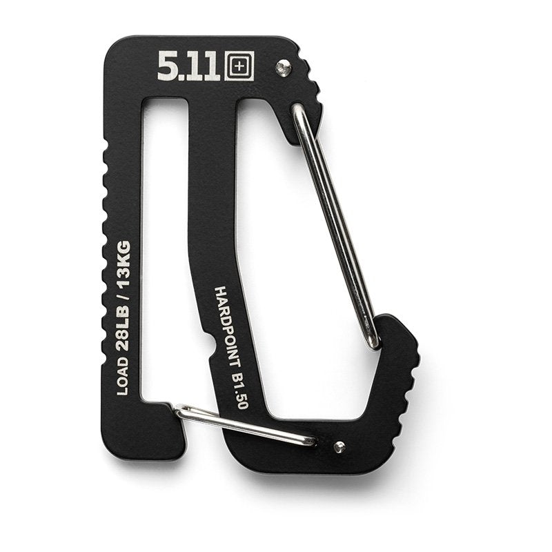 Mousqueton Hardpoint B150 5.11 Tactical ceinture 1,5 pouce acier 3Cr13MoV sécurisé