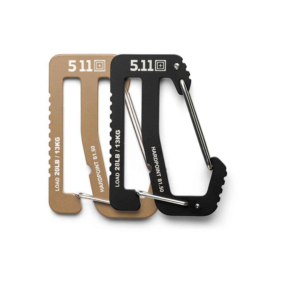 Mousqueton Hardpoint B150 5.11 Tactical ceinture 1,5 pouce acier 3Cr13MoV sécurisé