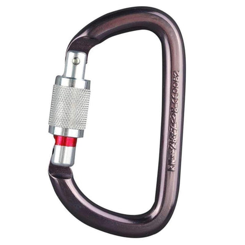 Mousqueton Petzl Am'D à verrouillage à vis, aluminium 27 kN, ouverture 25 mm