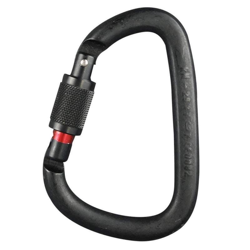 Mousqueton poire Petzl William à verrouillage à vis, 27 kN, ouverture 28 mm