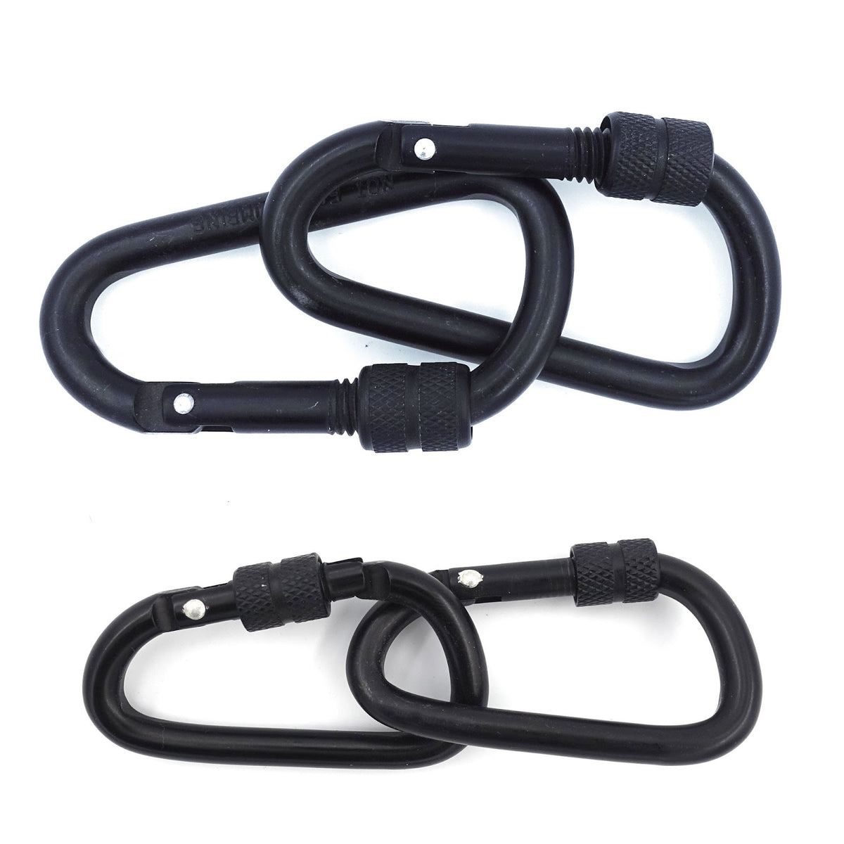 Mousquetons OPEX aluminium à vis de sécurité lot de 2 en 6 cm ou 8 cm au choix