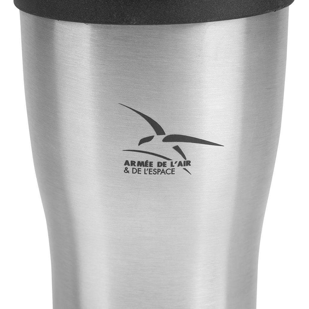 Mug métal Ares armée de l'Air et de l'Espace 35 cl avec bouchon de maintien au chaud
