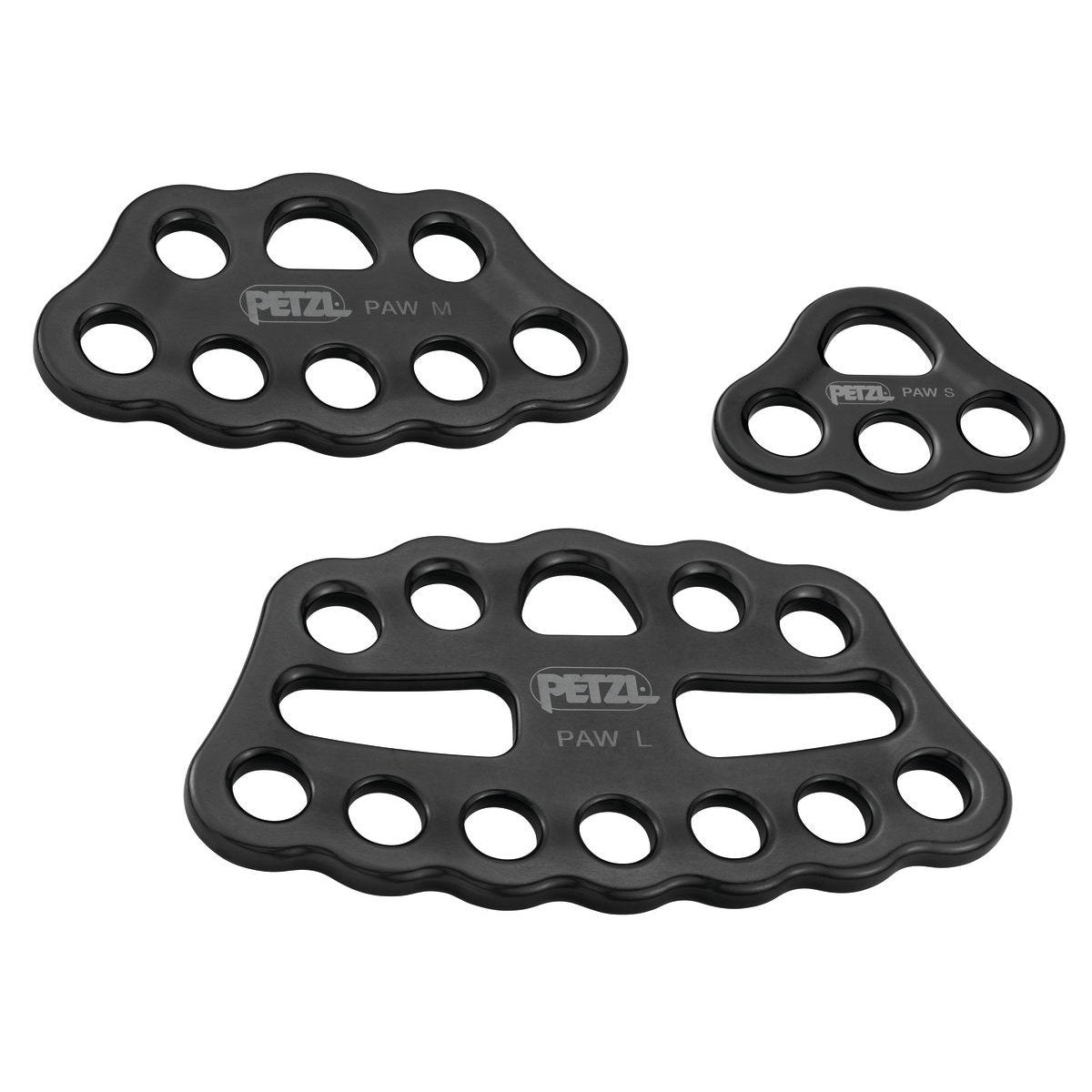 Multiplicateur d'amarrages Petzl PAW en aluminium forgé, 36 à 50 kN selon la taille